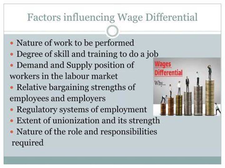 What do you mean by wage differentials?