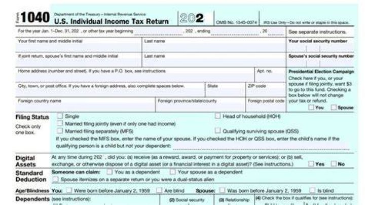 What do you need for a 1040 form?