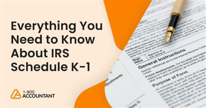 What do you need to know about a Schedule K-1?
