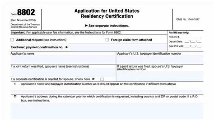 What do you need to know about form 8802?