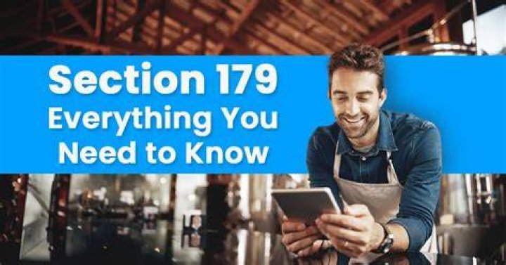What do you need to know about section 179?