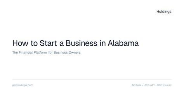 What do you need to start a business in Alabama?