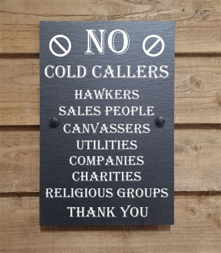 What do you say to cold callers?