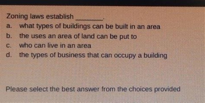 What do zoning laws establish?