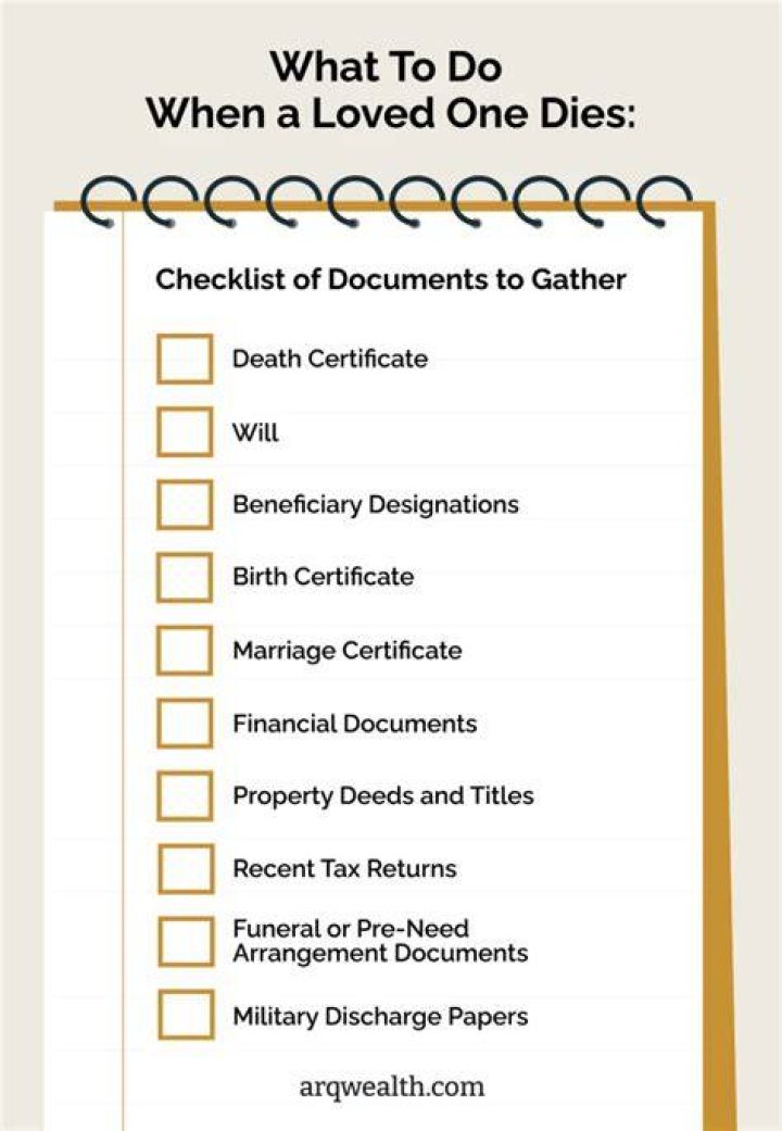 What documents do you need when a spouse dies?