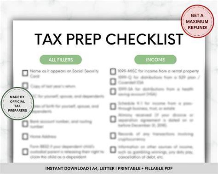 What documents should a tax preparer keep?