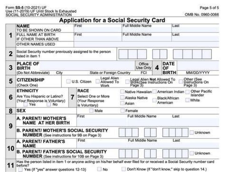 What documents would have my Social Security number?