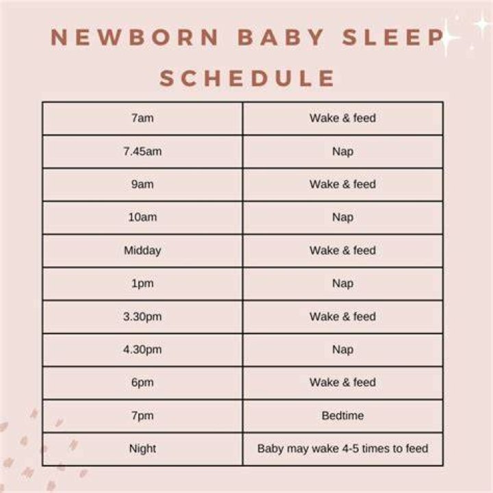 What does a newborn sleep schedule look like?