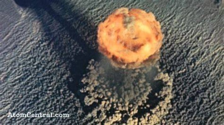 What does a nuke look like in space?
