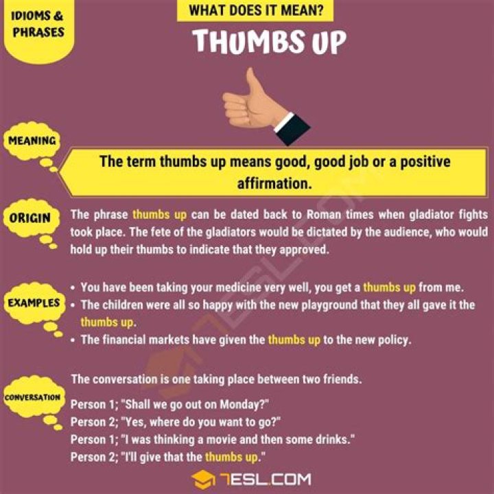 What does a thumbs up mean in Russia?