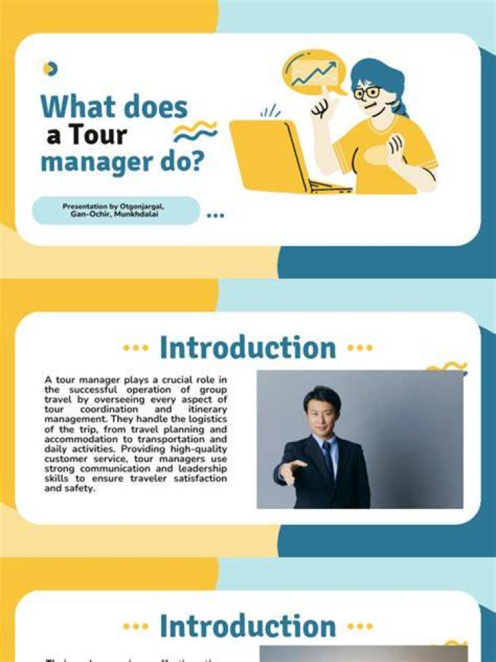 What does a touring manager do?