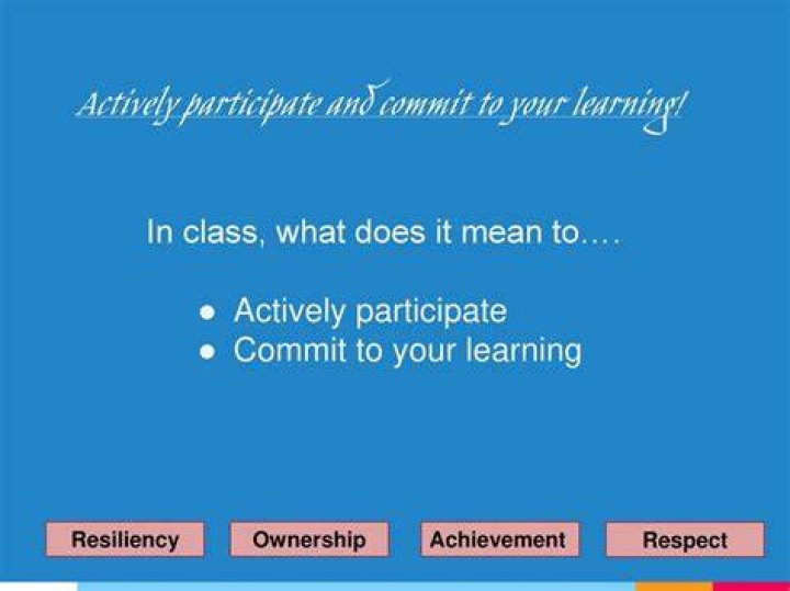 What does actively participate mean?