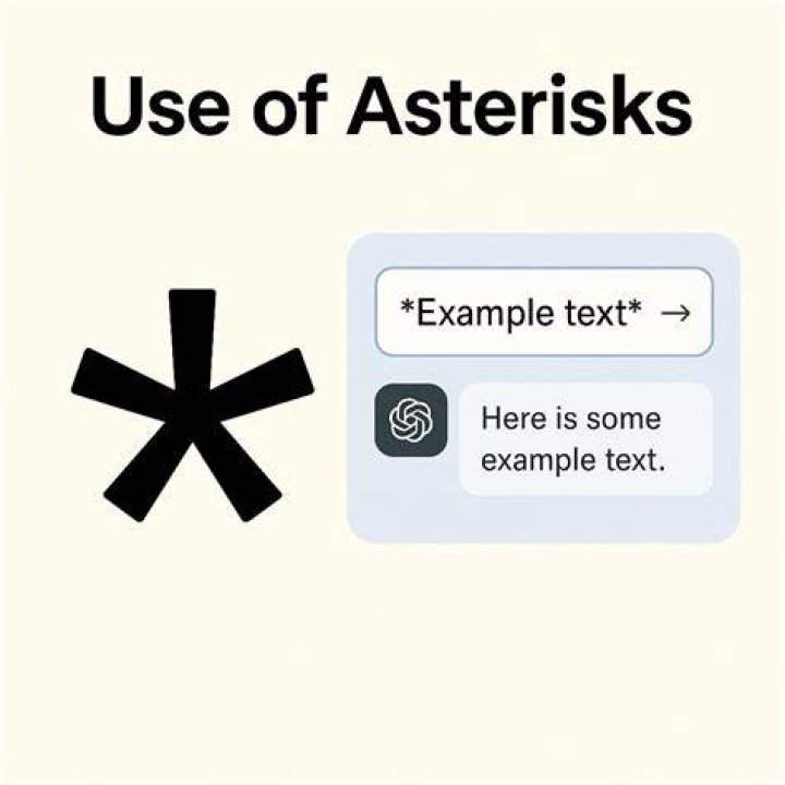 What does an asterisk mean after a sentence?
