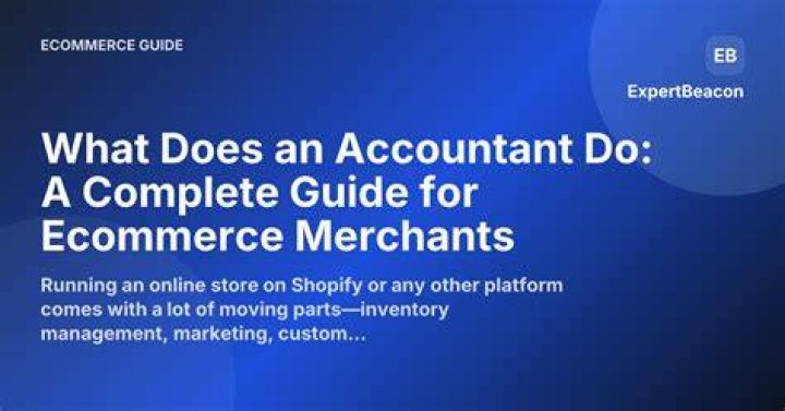 What does an ecommerce accountant do?