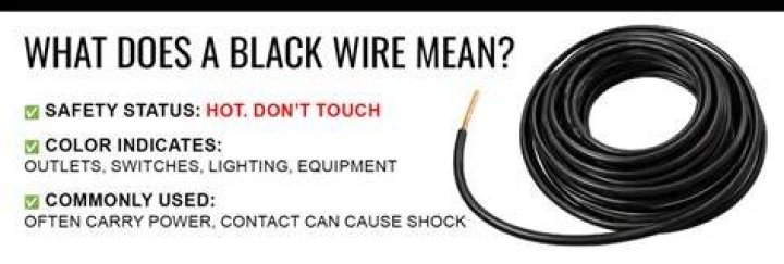 What does black wire mean?
