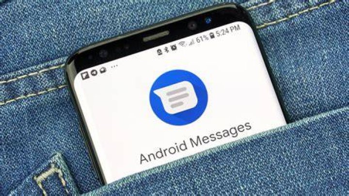 What does blue text mean on Android?