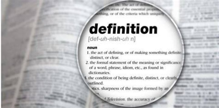 What does defining mean?