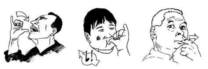 What does finger in mouth mean?
