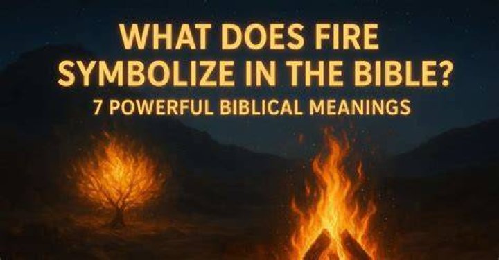 What does fire symbolize in Christianity?