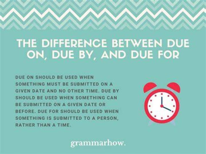 What does first Due mean?