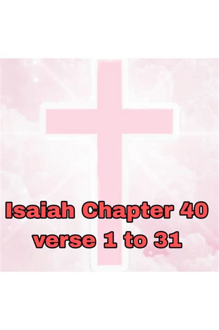 What does Isaiah chapter 40 verse 2 mean?