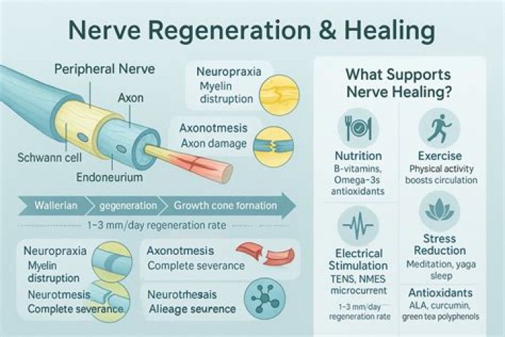 What does it feel like when nerves regenerate?
