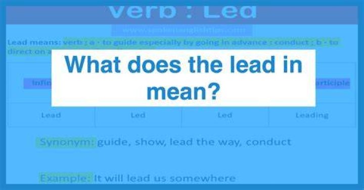 What does it mean for a man to lead?