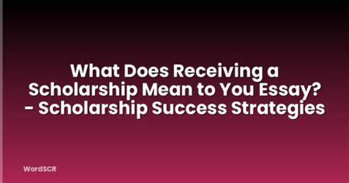 What does it mean to be automatically considered for a scholarship?