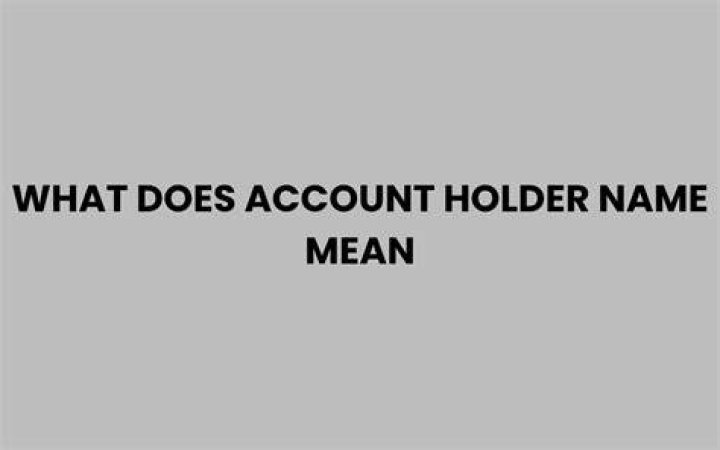What does it mean to be the primary account holder?