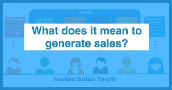 What does it mean to generate sales lead?