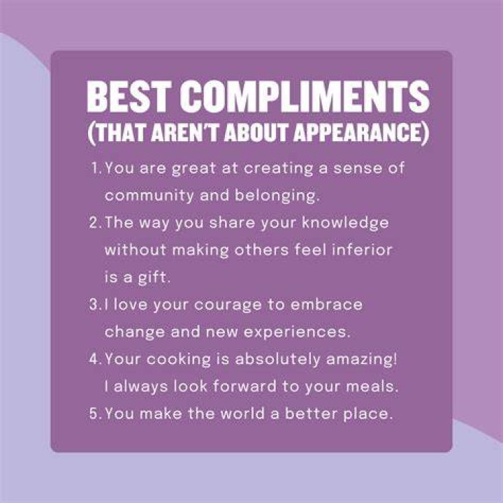 What does it mean when a man compliments a woman?