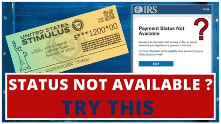 What does it mean when IRS says payment not available?