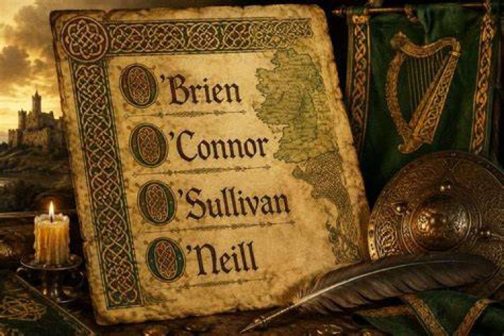 What does O in Irish surnames mean?