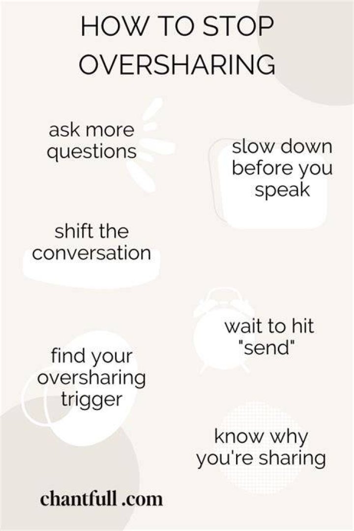 What does oversharing say about you?