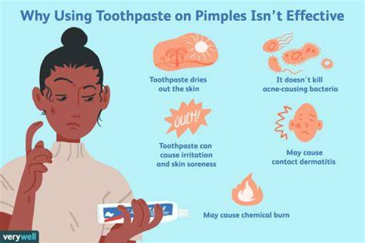 What does putting toothpaste on your face do?