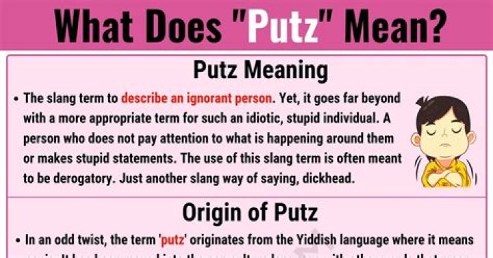 What does Putz mean in Italian?