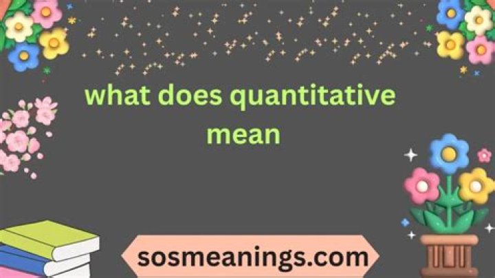 What does quantitative mean in bridge?