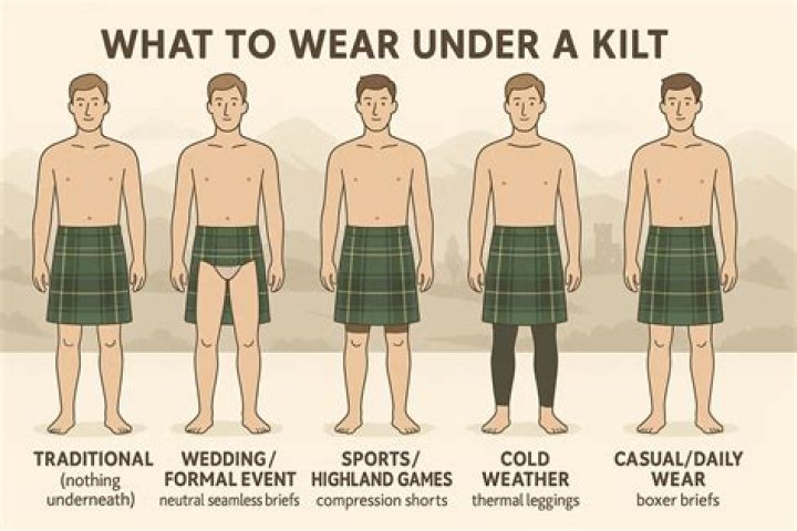 What does Scotsman wear under kilt?