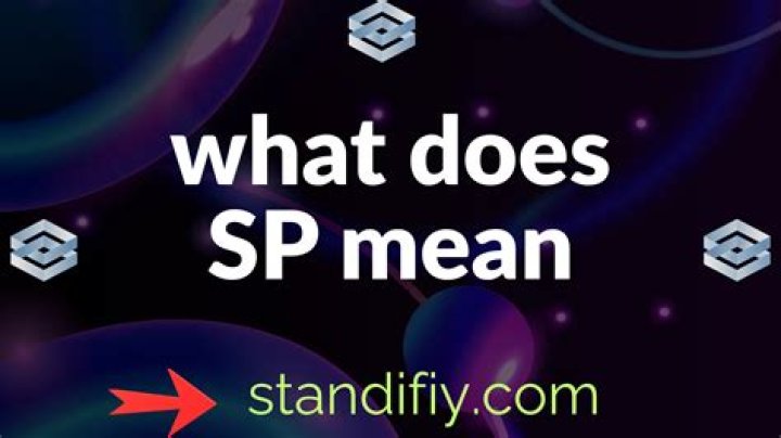 What does SP mean on social media?