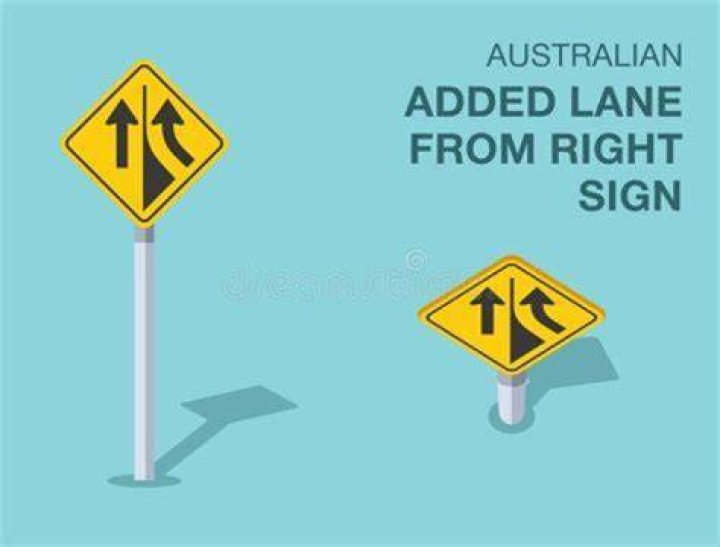 What does the added Lane sign tell you?