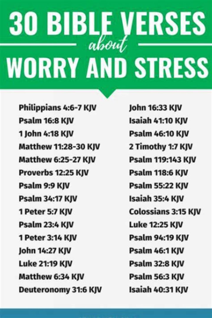 What does the Bible say about stress and worry?