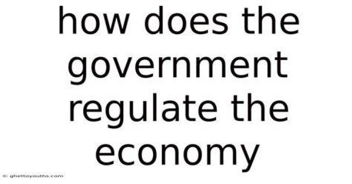 What does the government regulate?