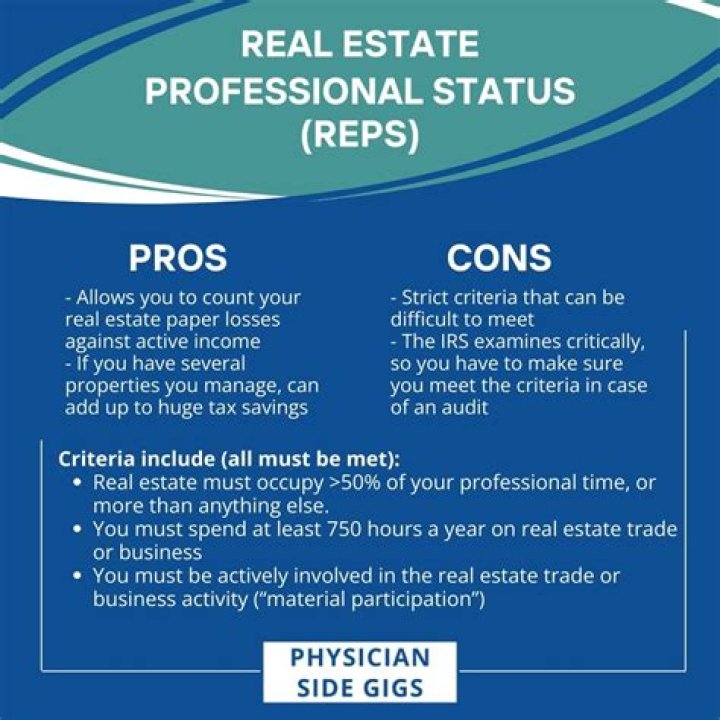 What does the IRS consider a real estate professional?