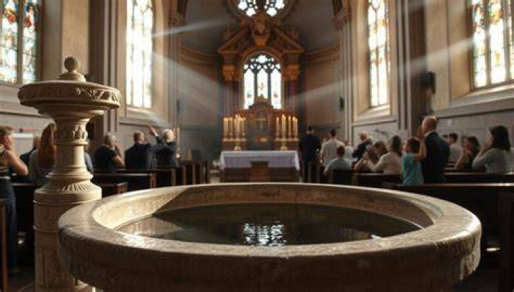 What does water symbolize in the Catholic Church?