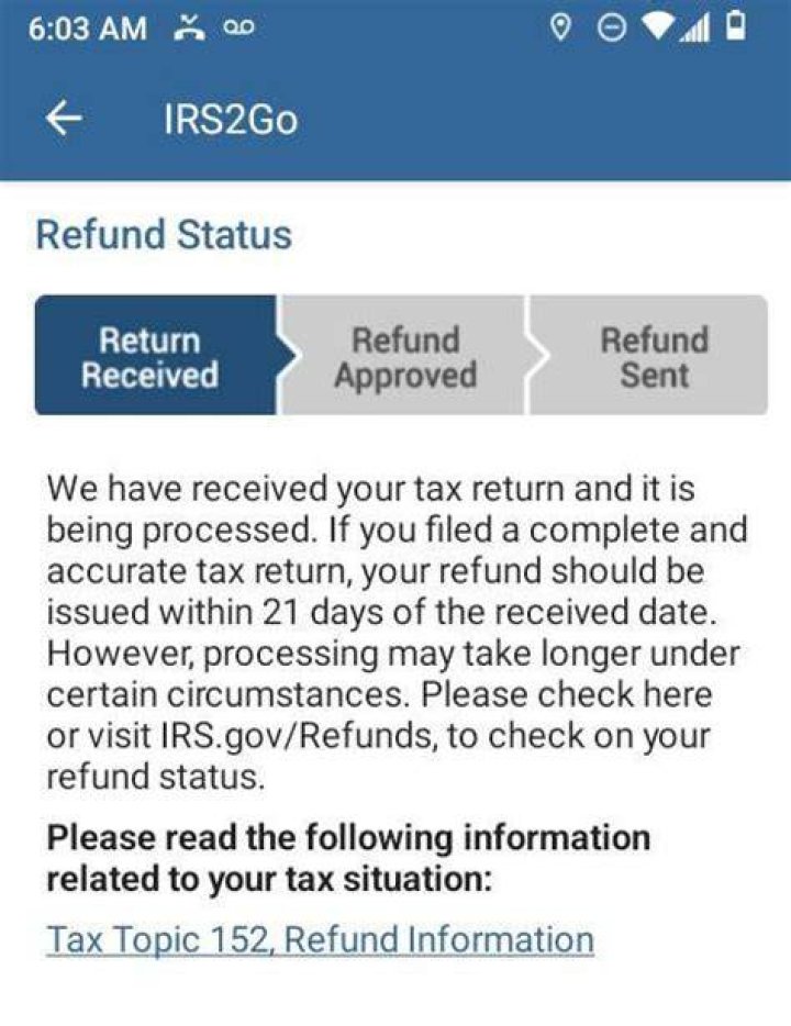 What does your refund request has been received and is being processed mean?