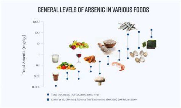 What foods are arsenic found in?