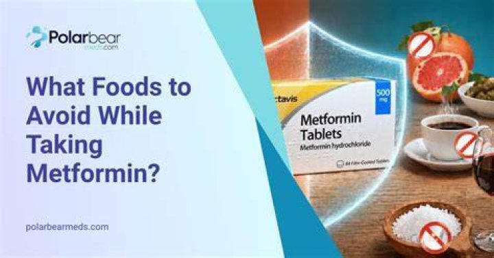 What foods should be avoided when taking metformin?