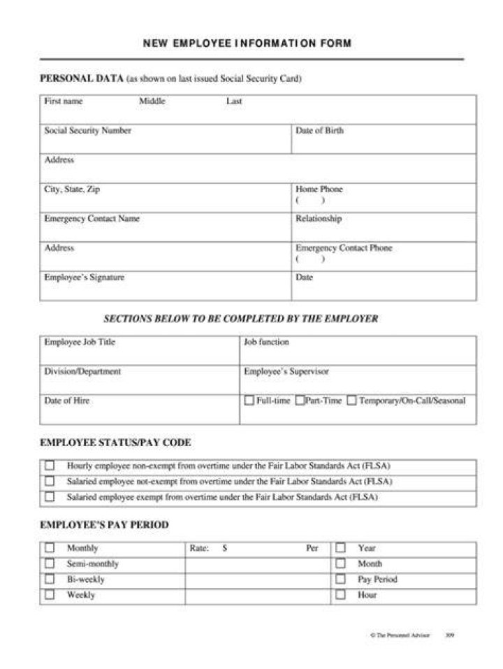 What forms do new employees need to fill out in NJ?