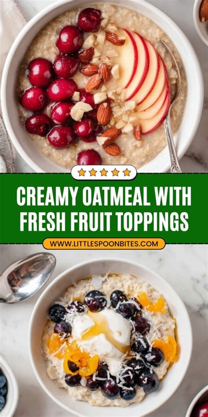 What fruit goes well with oatmeal?