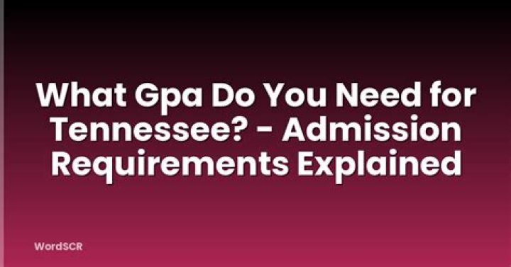 What GPA do you need to get into Middle Tennessee State University?